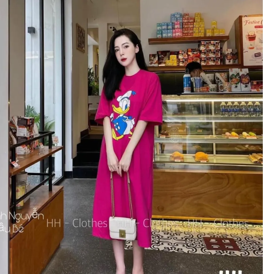 Đầm Suông Váy Suông Cotton Dáng Dài in Chữ Today Form Rộng Đến 75kg - Đầm,  váy nữ | ThờiTrangNữ.vn