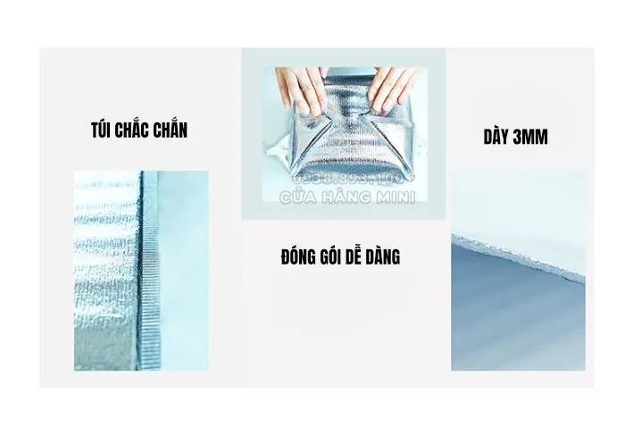 Túi Xốp Bạc Giữ Nhiệt Dày 3mm - 20x30cm Túi Xốp Bạc Giữ Nhiệt Dày 3mm - 20x30cm