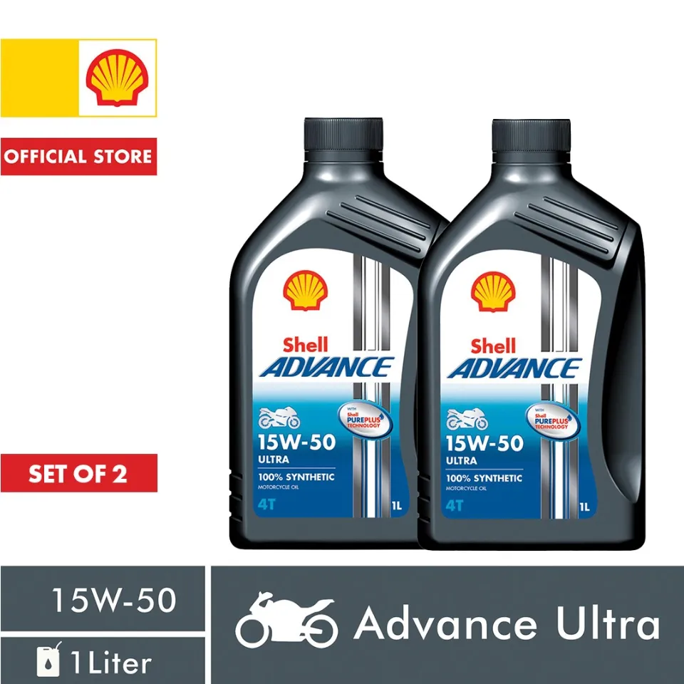 Shell Advance 4T Ultra 15W-50 Fully Synthetic Motorcycle Engine