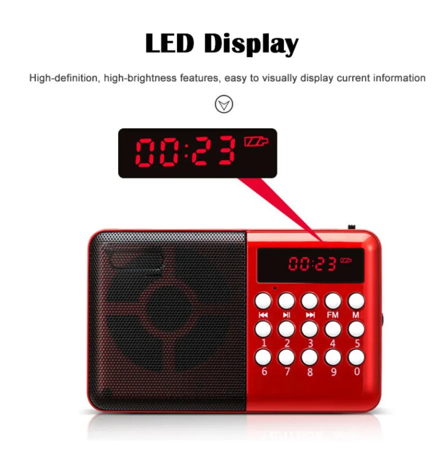 Wireless Speakers Portable FM Radio MP3 Music Player Digital Mini