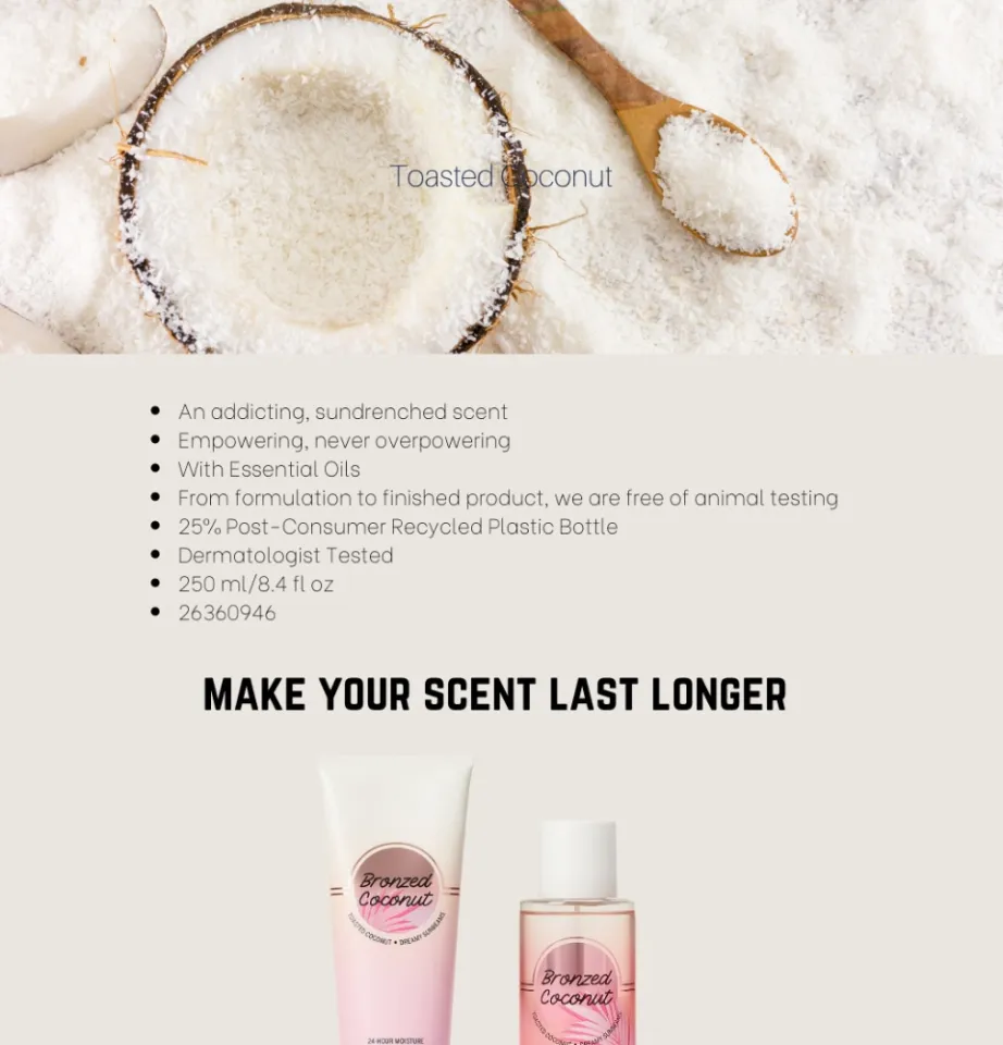 Victoria's Secret Pink Bronzed Coconut Fragrance Mist 250ml