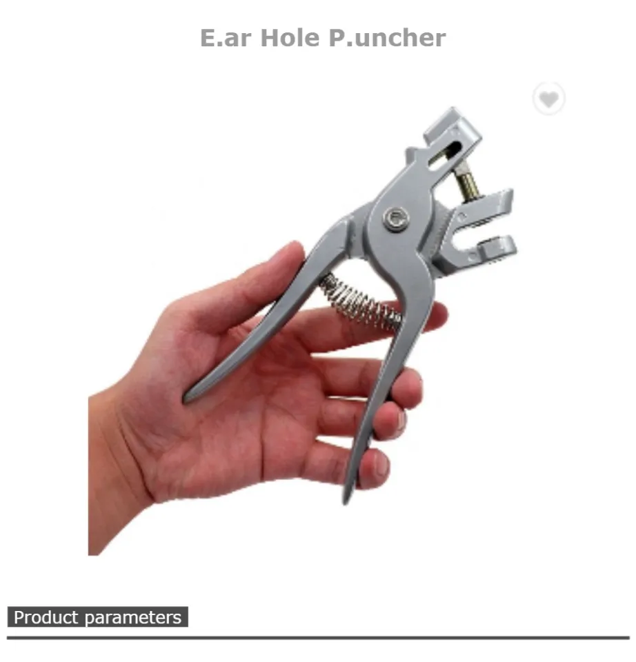 Stainless Steel Earhole Puncher for Pigs Ear Punch Ear Holer Plier