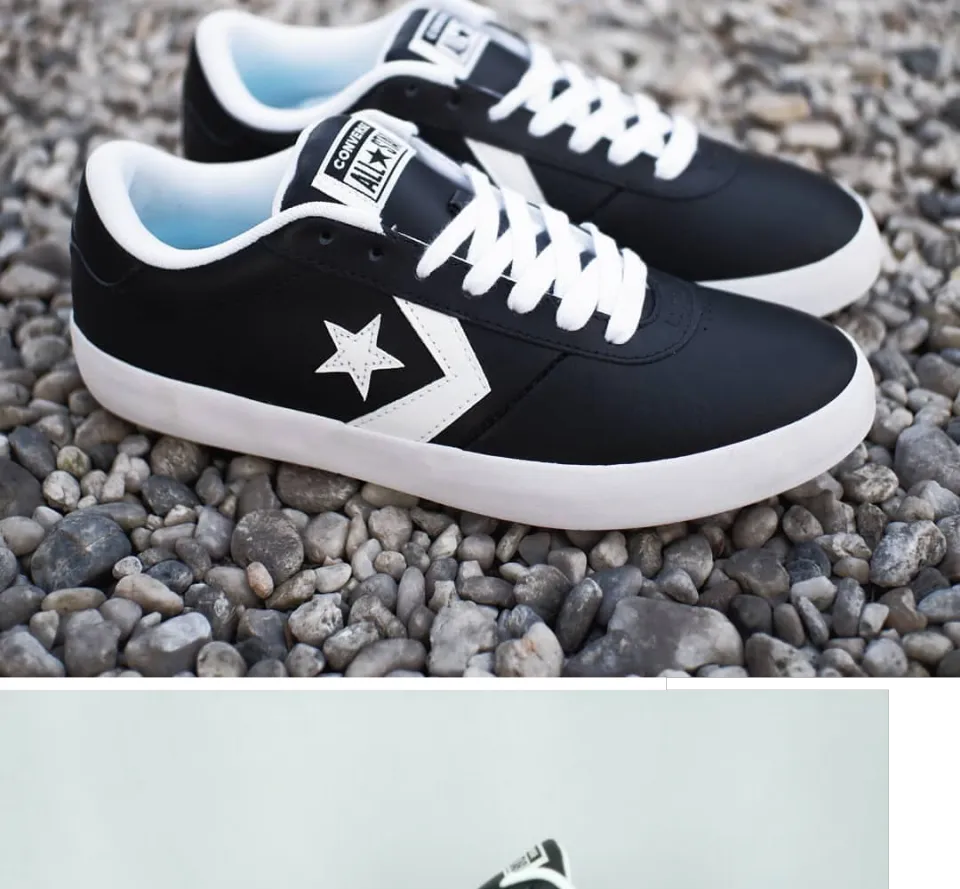 รองเท้าผ้าใบ Converse point star ox black รองเท้าคอนเวิร์สรุ่นวัน