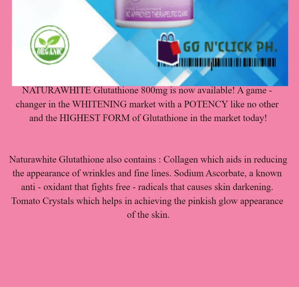 uno glutathione capsule review UNO New Glutathione Capsule 800mg