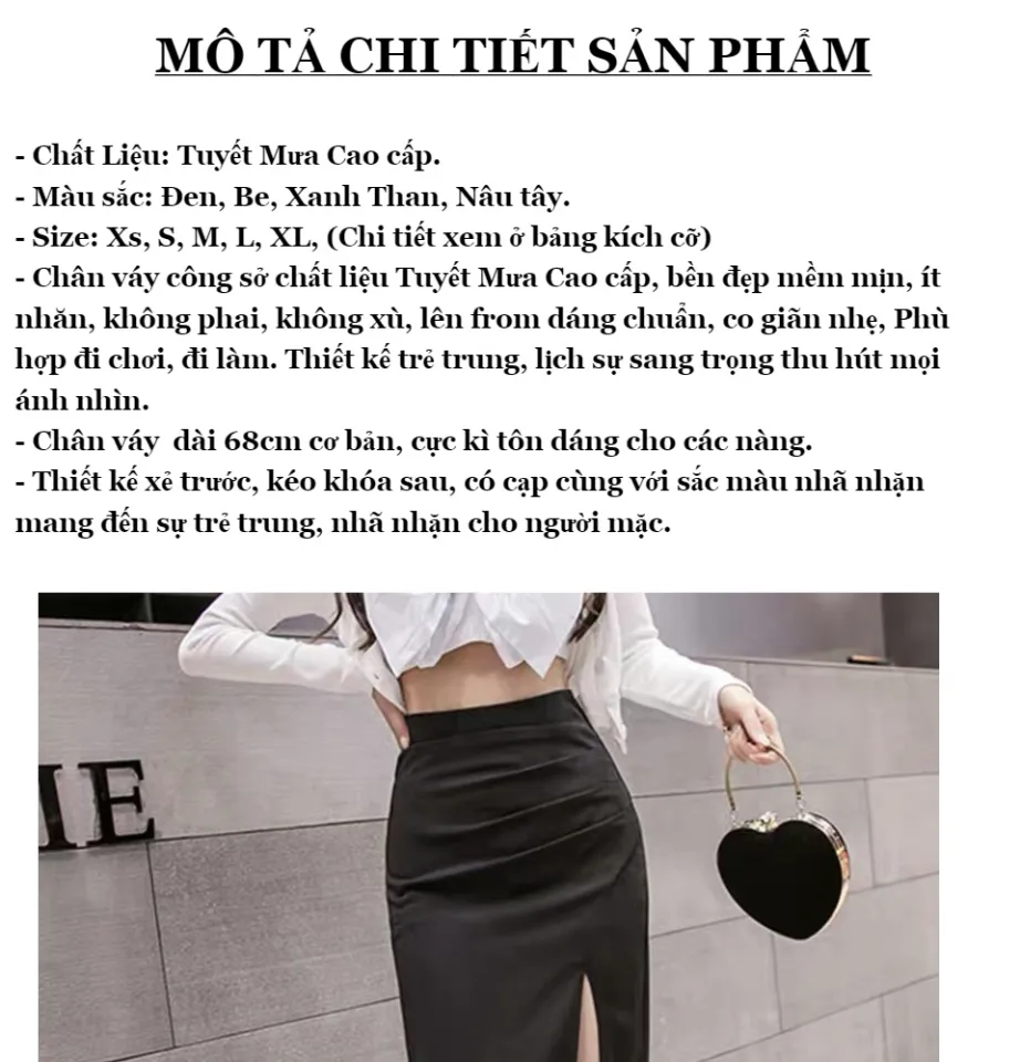 Chân váy len đai dáng bút chì xẻ đùi | Shopee Việt Nam