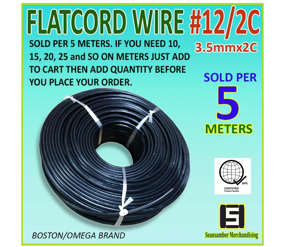 Flat Cord 1.25mm2/2c 0.75mm2/2c 2.0mm2/2c 3.5mm2/2c STRANDED