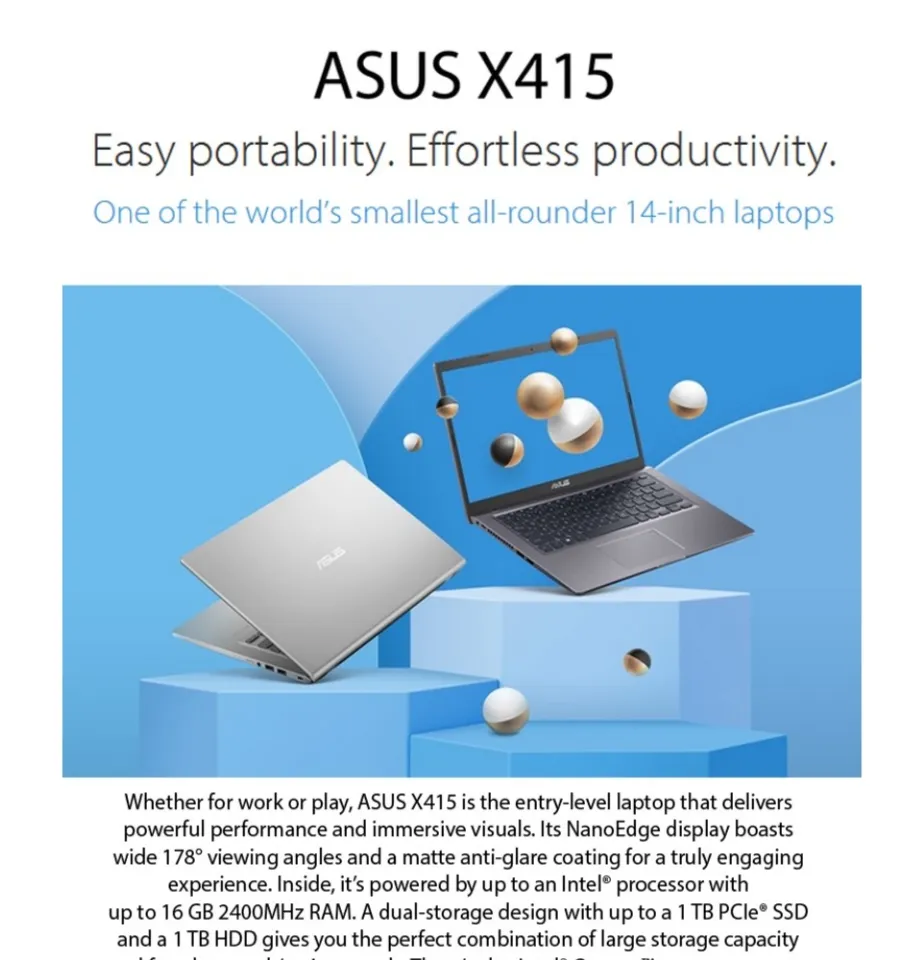 ASUS X415 (X415EA-EB1551WS) 14\