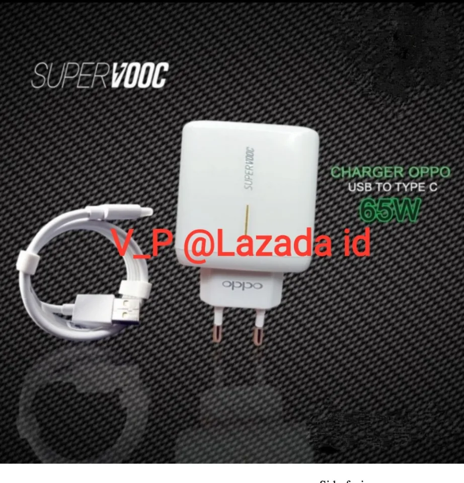 ORIGINAL 100% Charger Cas OPPO SUPER VOOC Fast Charging 65Watt