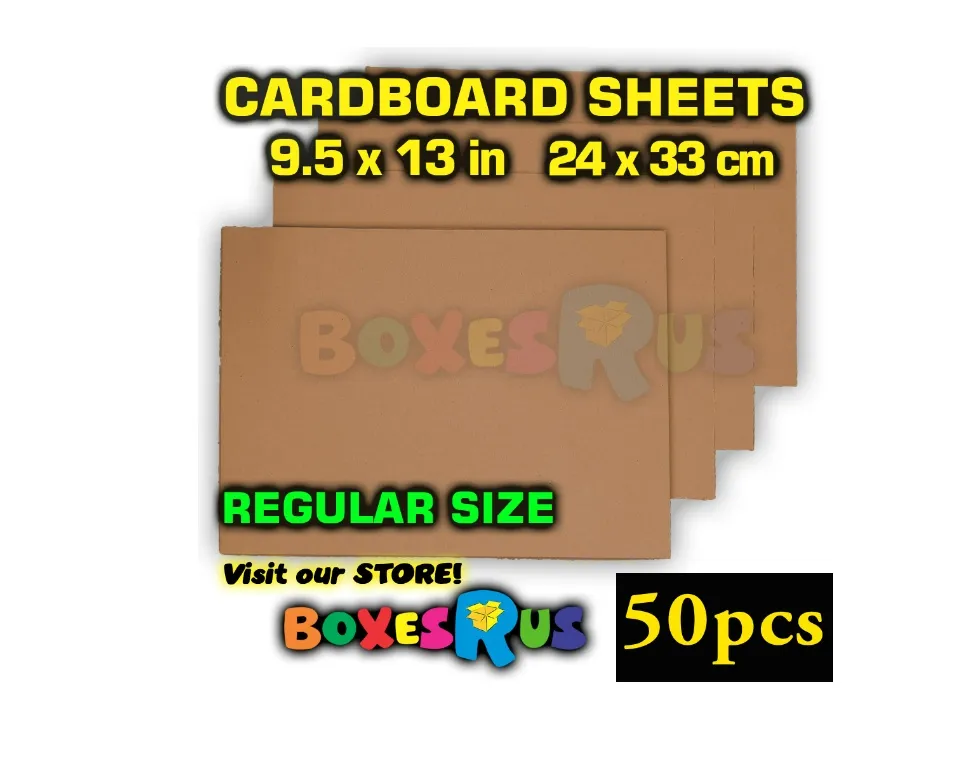Cardboard Sheets Corrugated Pads Medium or Large Size for Packaging DIY  Letter Standee Kraft Paper by Boxes R Us