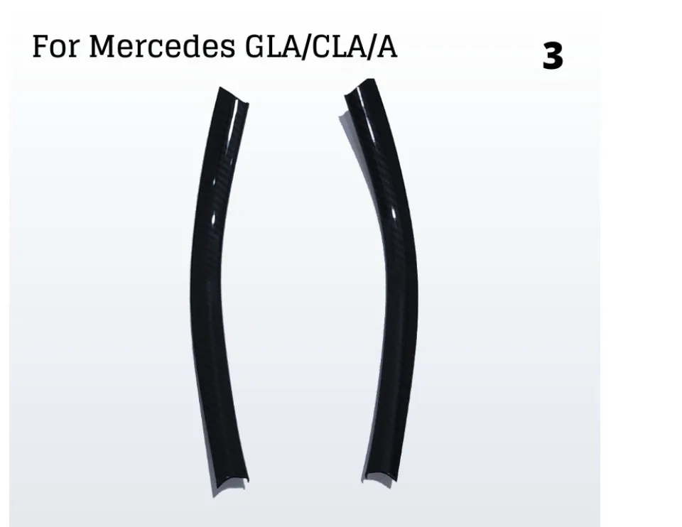 Cubierta Para Portavasos De Fibra De Carbono ABS Para Mercedes-Benz A/GLA/CLA Clase (2012-2018) - Volante A La Izquierda (LHD)