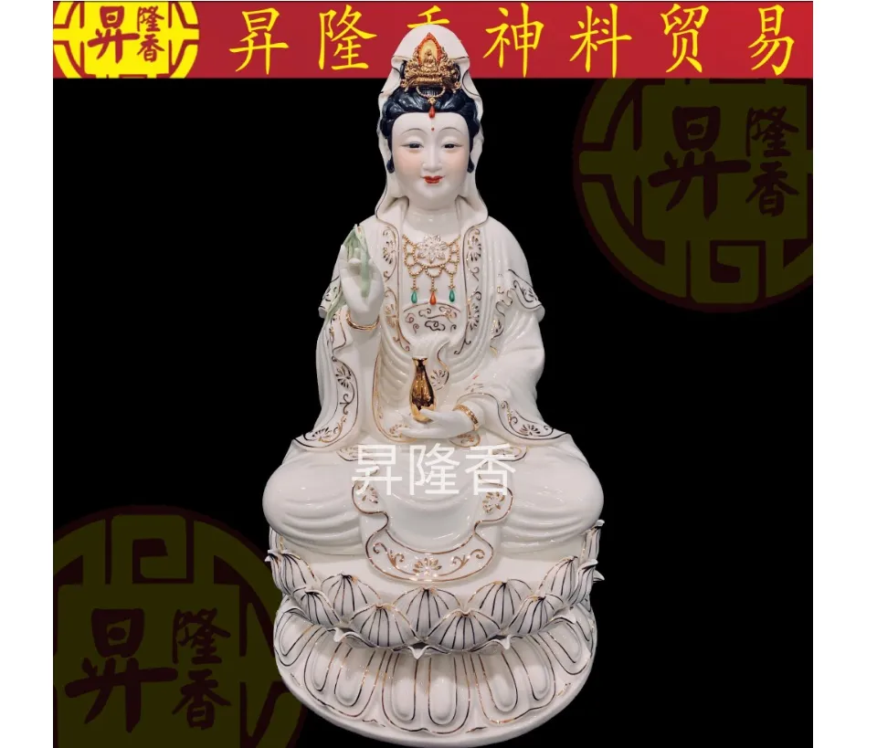 【美品】観世音菩薩 掛軸 仙涯　約181✕54cm 共箱付 白多羅菩薩 観音菩薩｜大阪の仏像通販・販売なら仏像専門店 多羅堂