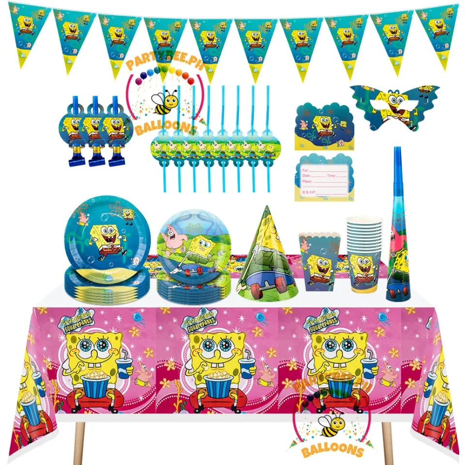 Spongebob Square Pants Theme Birthday Party Supplies Party Needs