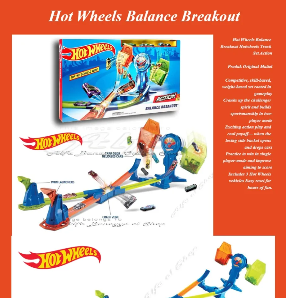 Hot Wheels Balance Breakout Hotwheels Track Set Action Permainan