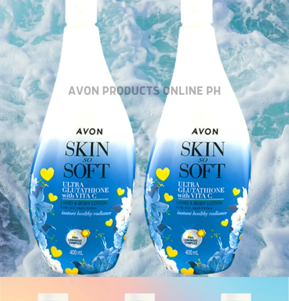 Avon Whitening Lotions ~ Skin So Soft SSS Glutathione & SSS Kojic+ 250ml &  400ml Hand and Body Lotion NEW PACKAGING. SSS ULTRA GLUTATHIONE 750ML -  Lazada
