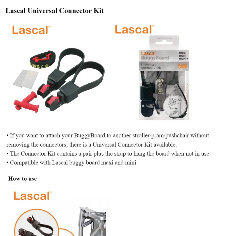 Lascal Universal Connector Kit For Buggy Board Lazada Singapore