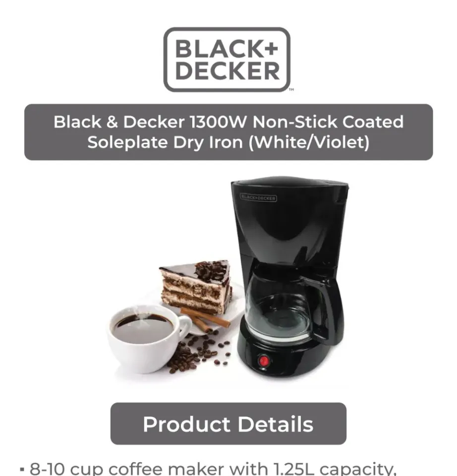 BLACK DECKER 8 10 Cup Drip Coffee Maker with Keep Warm Function