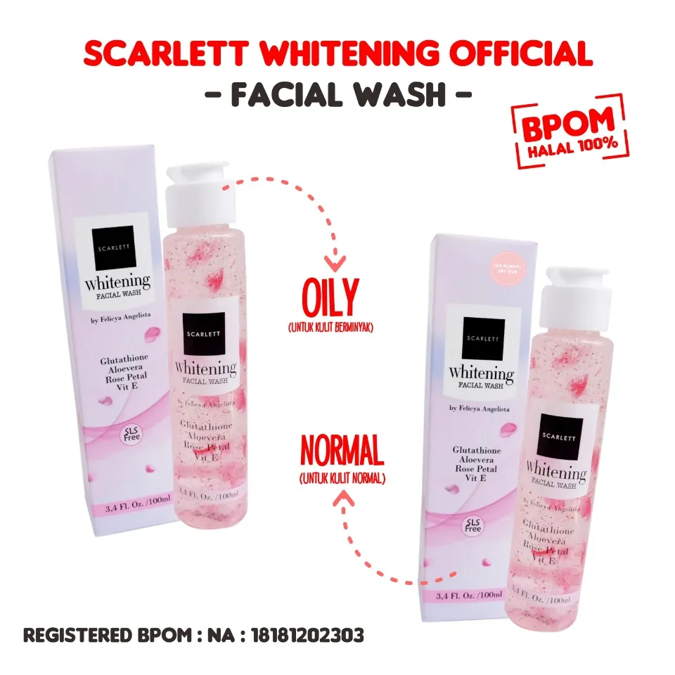 Scarlet face deals wash