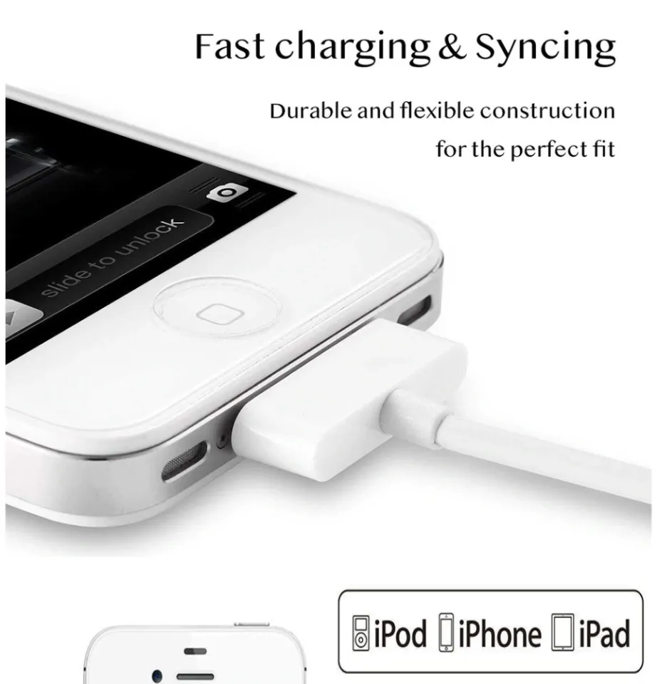 Charger Cable for Apple ip 4s ipod nano ipad ip s 30 pin