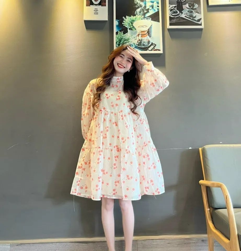 Chất Xịn] Váy Trắng Xòe, Đầm Tiểu Thư Hàn Quốc Đáng Yêu Dễ Thương | Shopee  Việt Nam