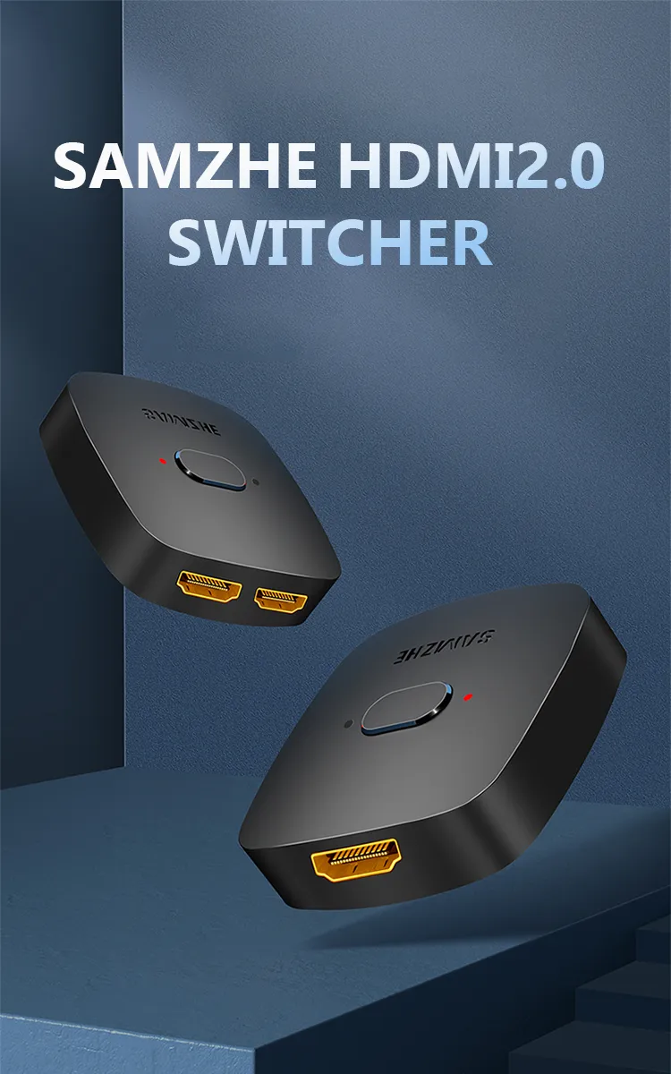 Samzhe Bi-Directional HDMI Splitter 4K Switch 2 <div><strong>NOTE:</strong></div> <div><strong>2 monitors CANNOT display simultaneously.</strong></div>