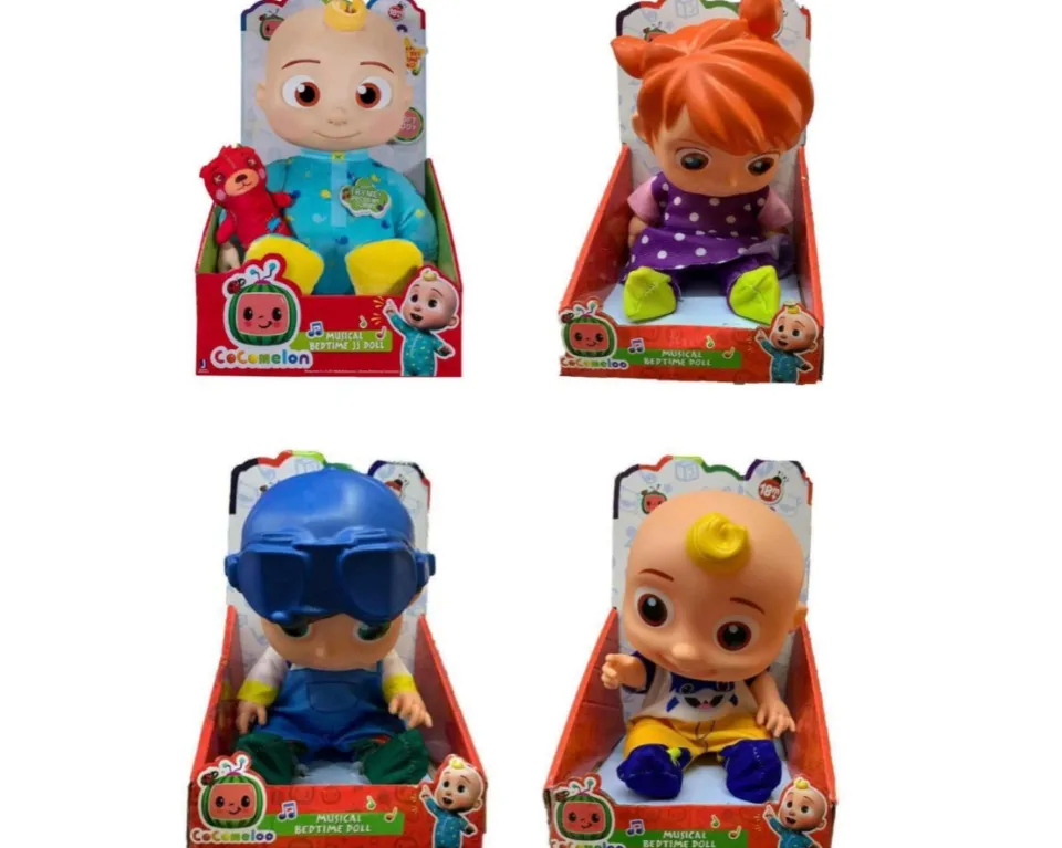 Cocomelon Musical Bedtime JJ Doll Yoyo Tomtom coco melon baby with ...