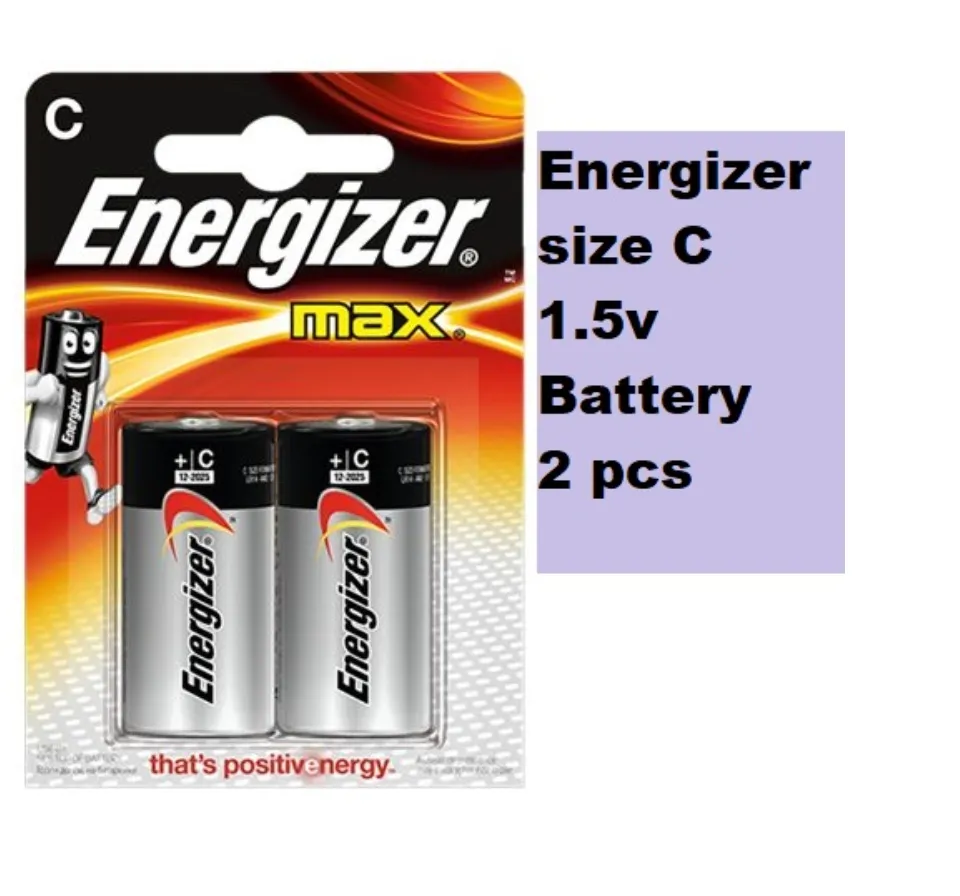ENERGIZER 2 piles C LR14 Power plus rechargeable 2500 mAh