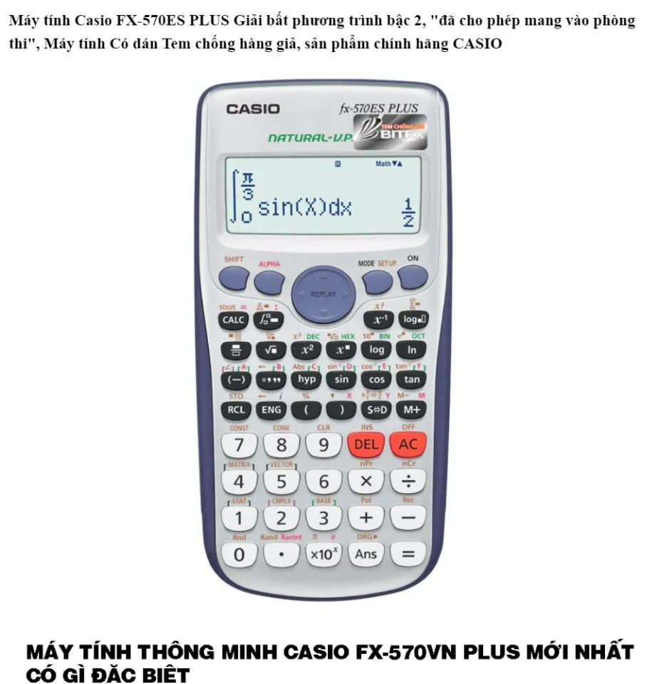 Máy Tính Casio 570 Plus Máy Tính Casio Fx-570VN Plus