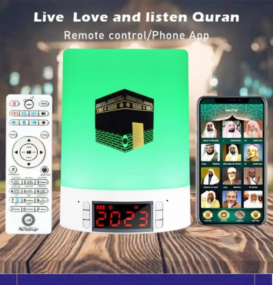 2023 New AZAN CLOCK Mini Touch Lamp Bluetooth 30 Juzuk Zikir Ruqyah Nasyid  Audio SQ 1216 Al Quran LED Speaker 30 Juzuk FM Radio MP3 Player Ruqyah  Zikir Speaker Azan Clock alquran terjemahan | Lazada