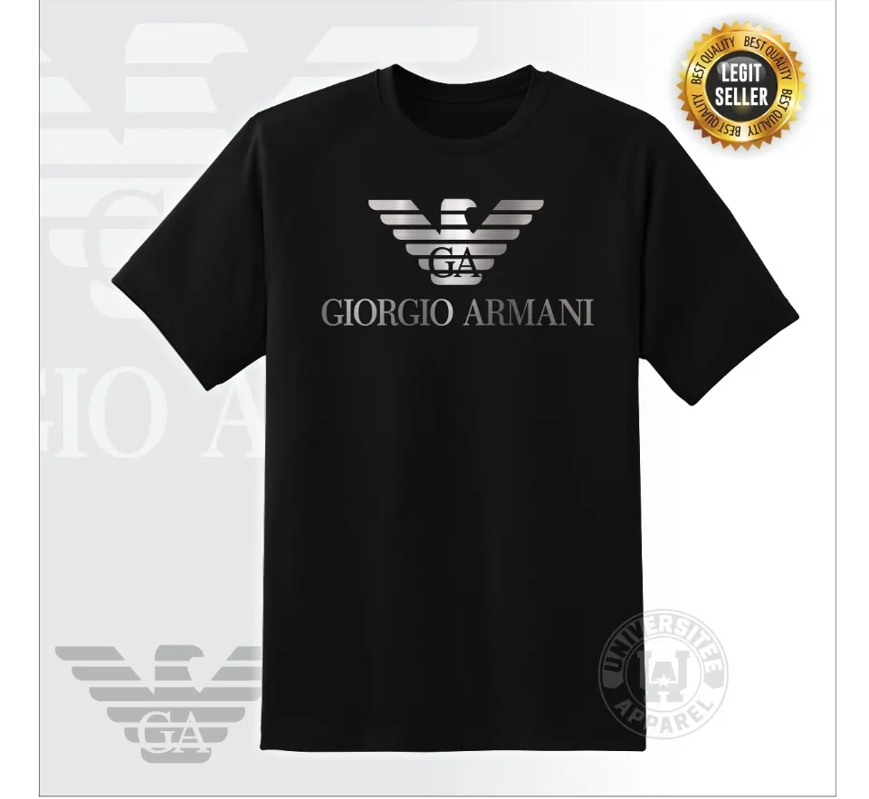 GILDAN Brand Giorgio Armani T Shirt Armani Shirt Special Metallic