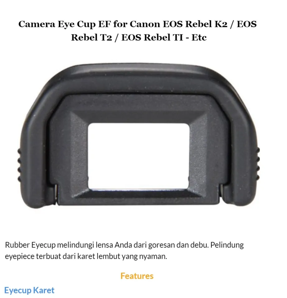 Camera Eye Cup EF for Canon EOS Rebel K2 EOS Rebel T2 EOS