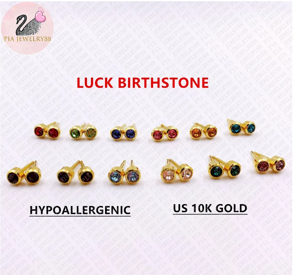 Kids deals birthstone earrings