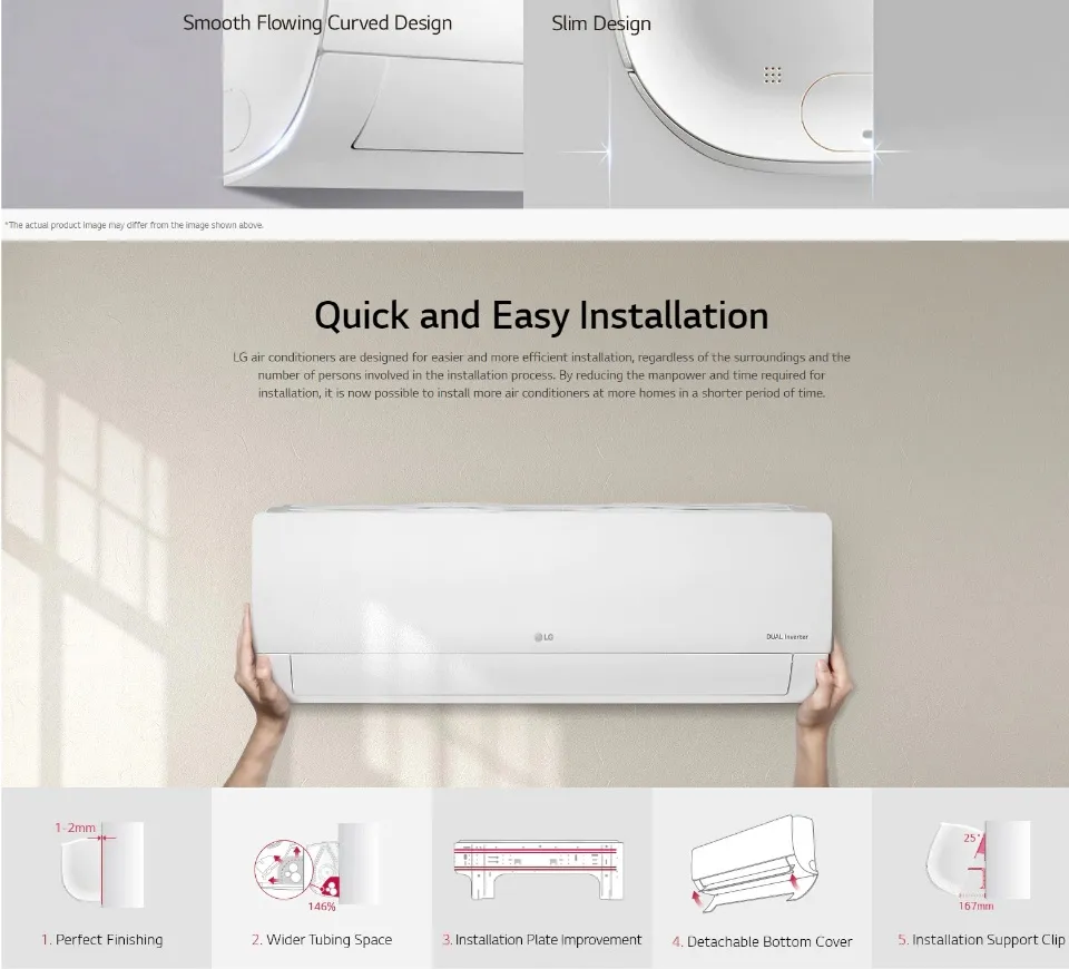 LG HP Split Type Aircon Dual Inverter HSN24ISY2 HS24ISY2