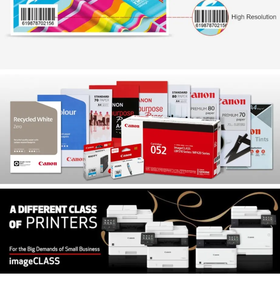 4 Color SET Canon Cartridge 055H Black Cyan Magenta Yellow Toner