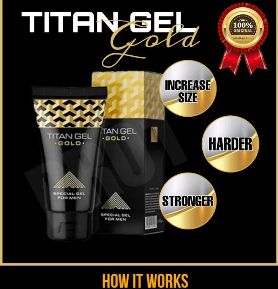 100% original Russian Titan Gel Gold Intimate Gel Sex Products for Adults  Increased Male Potency