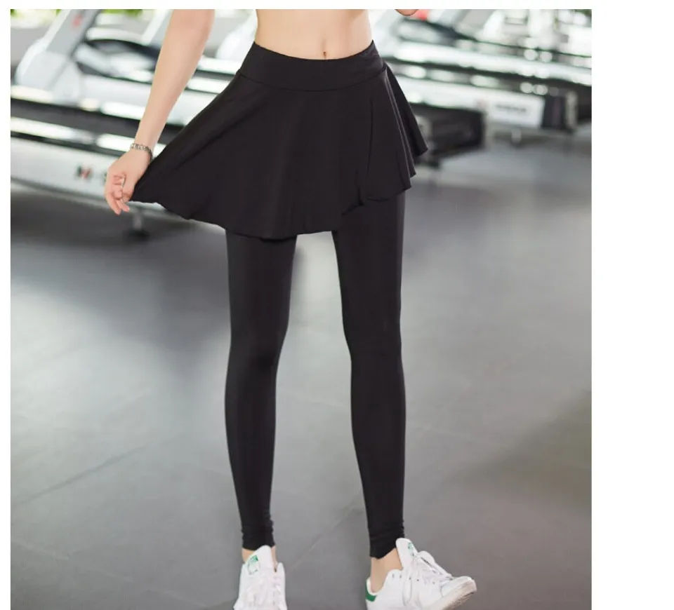 Qoo10 - 2018 New Women Yoga Set Gym Clothes Skirt Legging+Bras+Sports  Shirt+Ja... : Sportswear