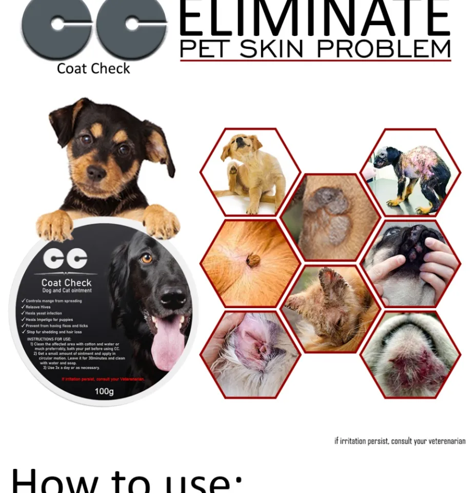 100% EFFECTIVE! Coat Check Dog and Cat ointment galis remover for