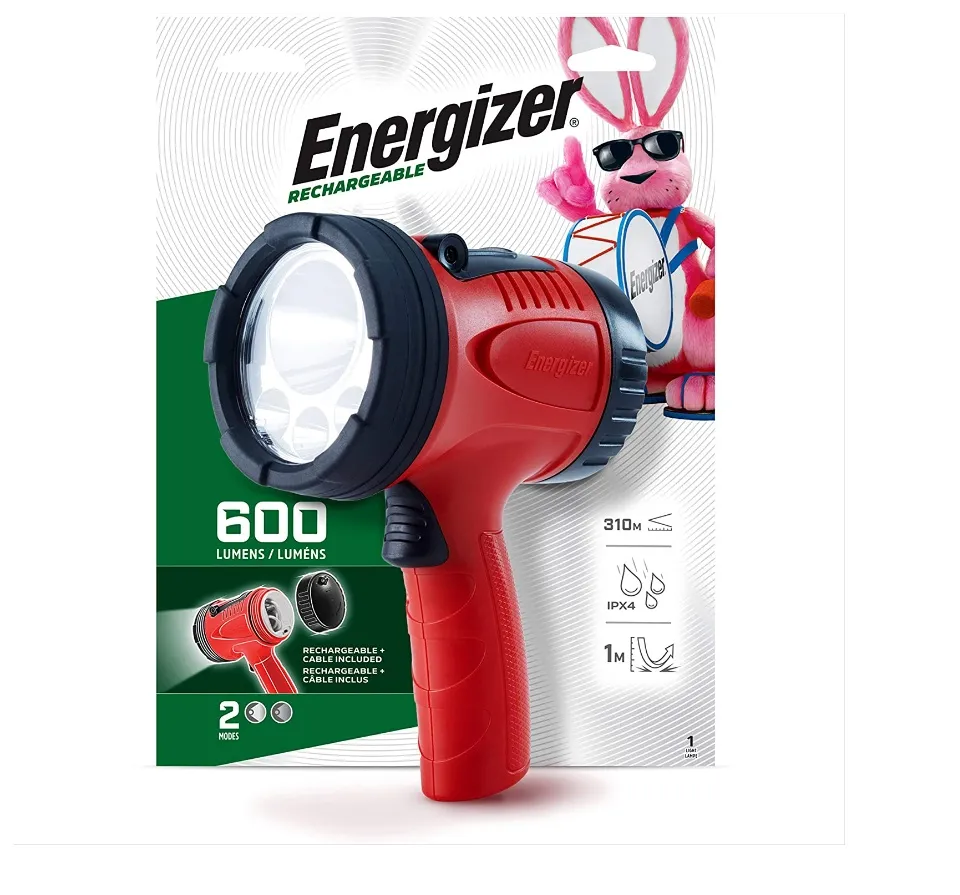 ENERGIZER Rechargeable Spotlight Powerful LED Beam Heavy Duty