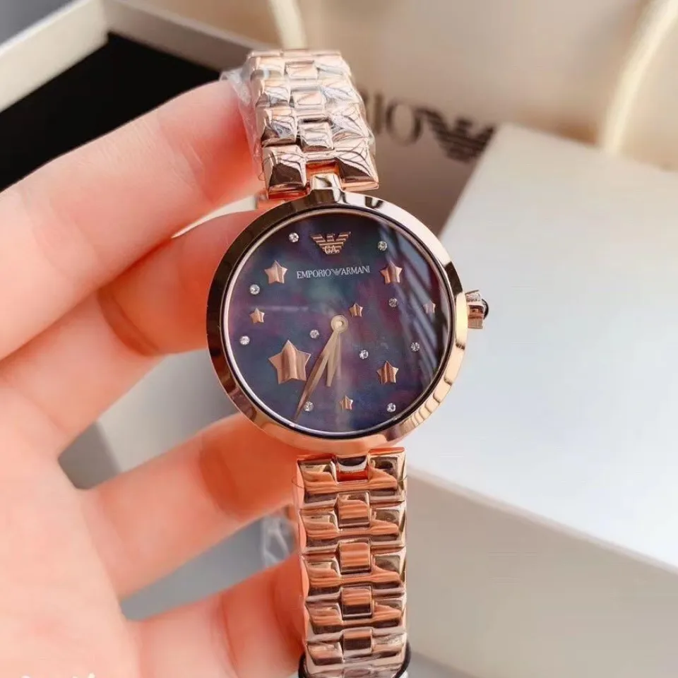 Authentic] Emporio Armani Arianna Rose Gold Mother of The Pearl
