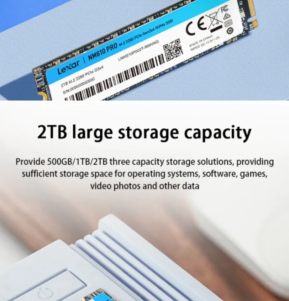 LEXAR NM610 PRO NM620 256GB / 512GB / 1TB / 2TB SSD - M.2 NVME v1