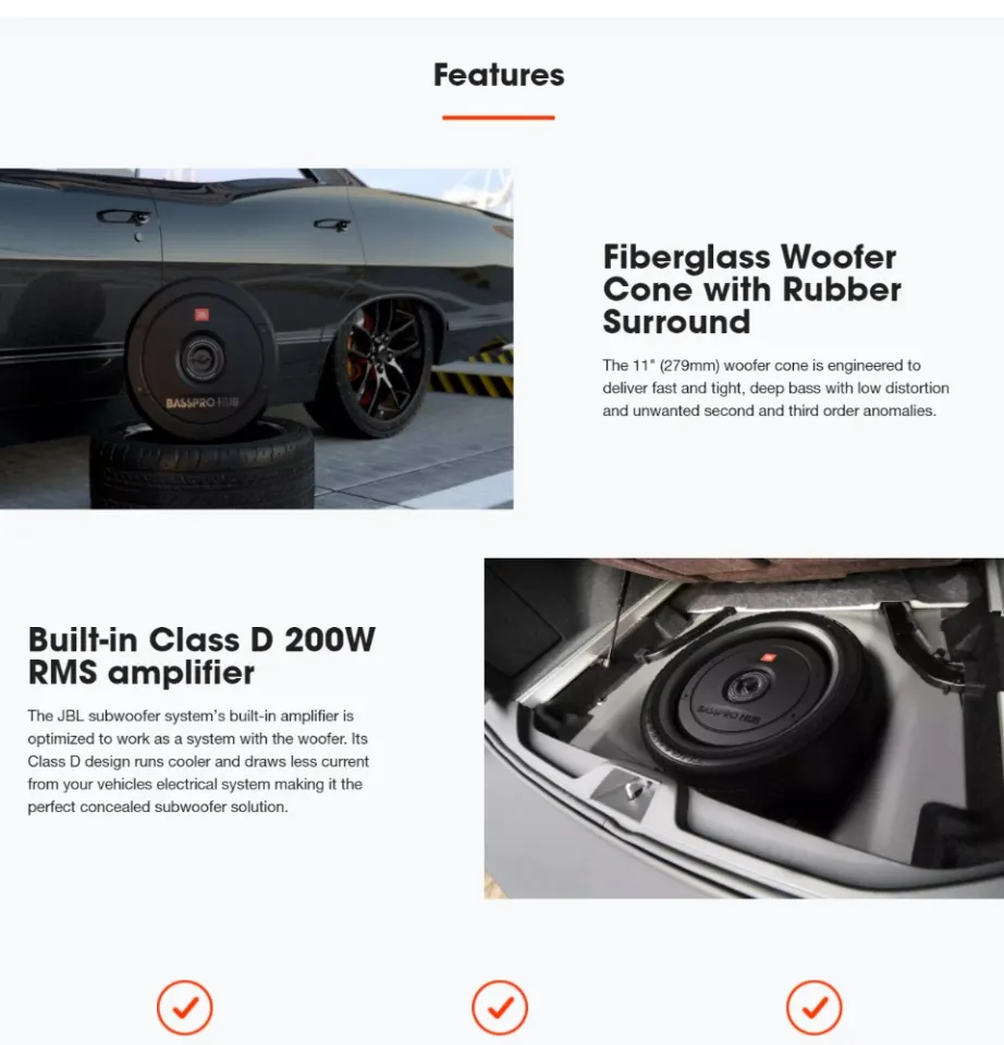 JBL BassPro Hub Powered 11 subwoofer enclosure with 200-watt amp