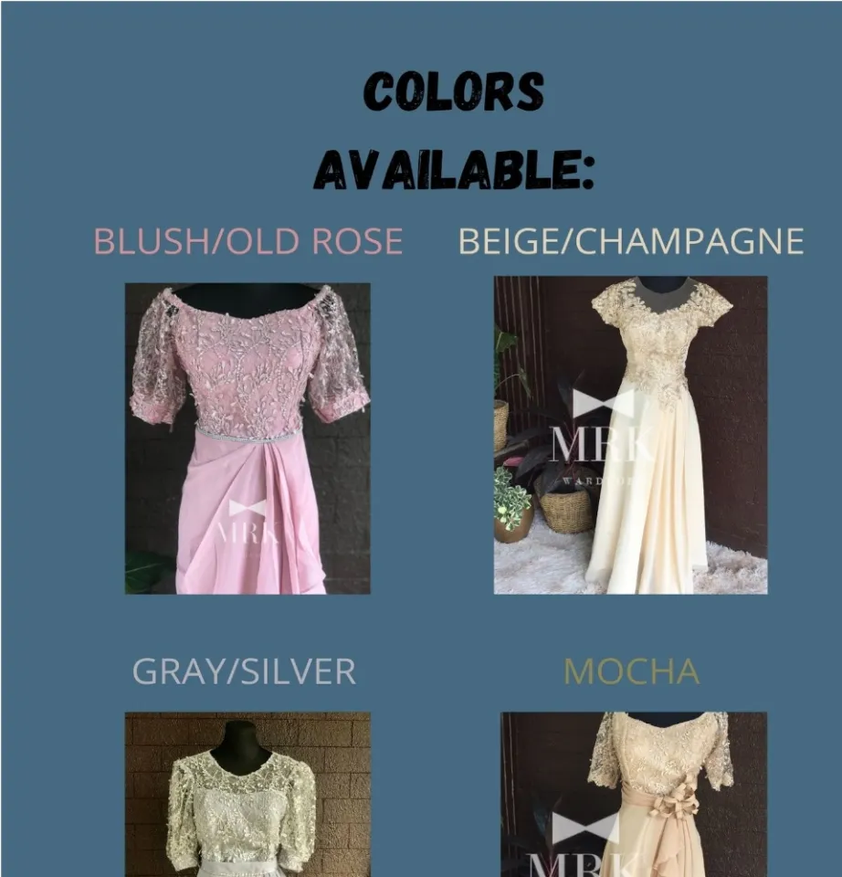 Mocha/Nude/Champagne Mother Dress/ Principal Sponsor Gown