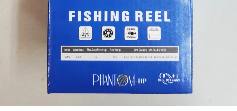 Fishing Gear - 📌NEW REEL, MAGURO PHANTOM-HP SPINNING REEL MODEL : 1000,  C3000, 5000 Streamline Designed Front And Rear Drag Long Cast Spool  Excellent Line Lay Oscillation System Brass Pinion Gear MAGURO