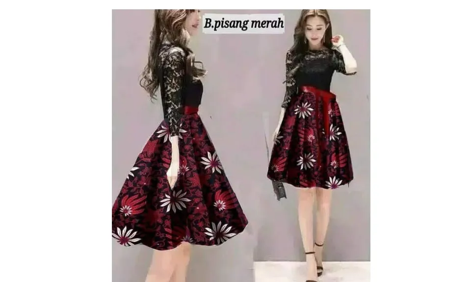 Shopping Yukz Dress Brukat Batik Wanita DRESS MAGNIIA Gaun Midi Brokat Pesta Cewek Remaja Dewasa Gadis ABG Terbaru Terlaris Termurah Bisa COD Bayar Di Tempat Lazada Indonesia