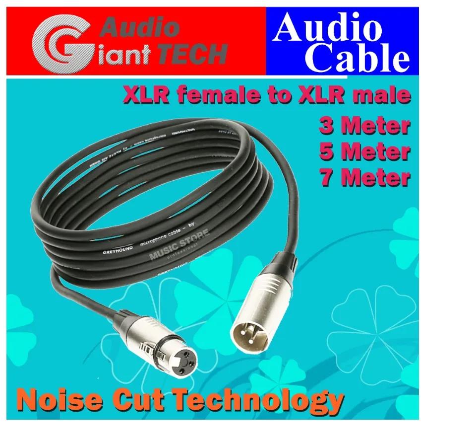 Microphone Cable Xlr 3-meter Male To Female Cord 3 Pin Xlr To 3 Pin Xlr  Microphone Wire