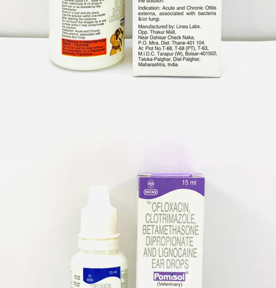 CLR AGRIVET] 1pc POMISOL EAR DROPS 15ML PAMPATAK SA TENGA NG ASO