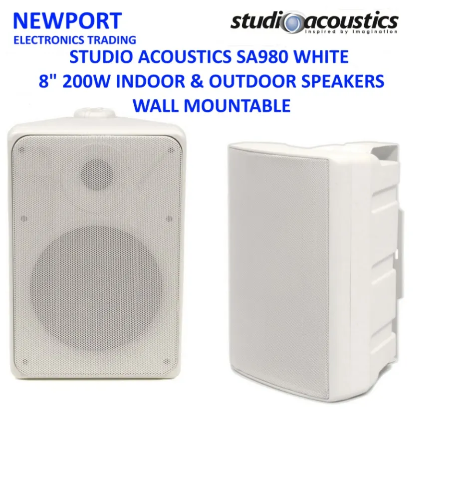Studio Acoustics SA980 White Inch Ohms Way 200W Wall Mount
