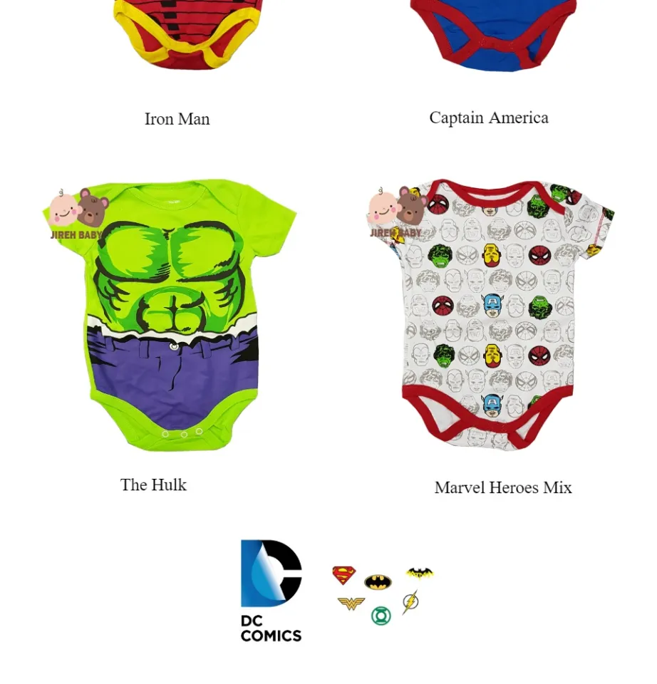 Marvel Comics Captain Marvel Baby Onesie Baby Boy Baby Girl Marvel