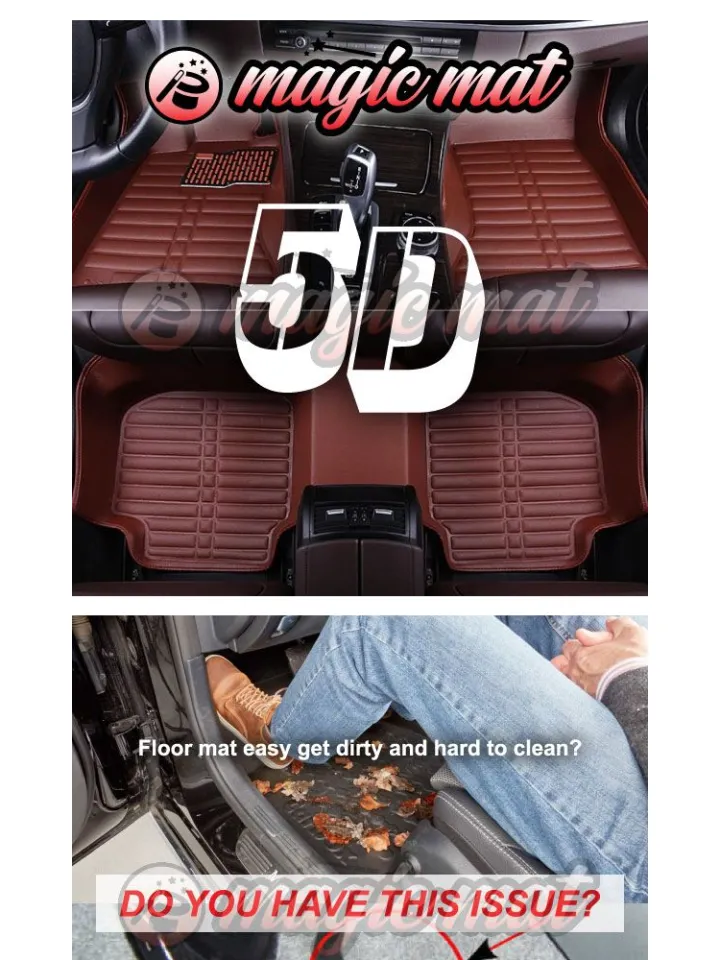 PROTON WAJA MAGIC MAT 5D Floor Carpet Car Mat 5-Layer Premium
