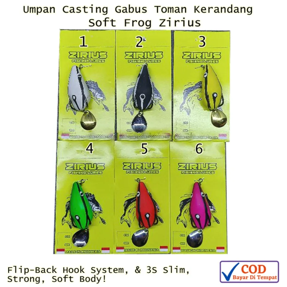 Jual Soft Frog Umpan Casting Gabus Toman 5.5cm/12gr