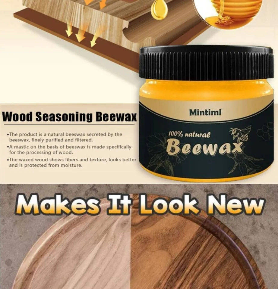 Beeswax Furniture Polish,Wood Seasoning Beewax - Natural Wood Wax  Traditional
